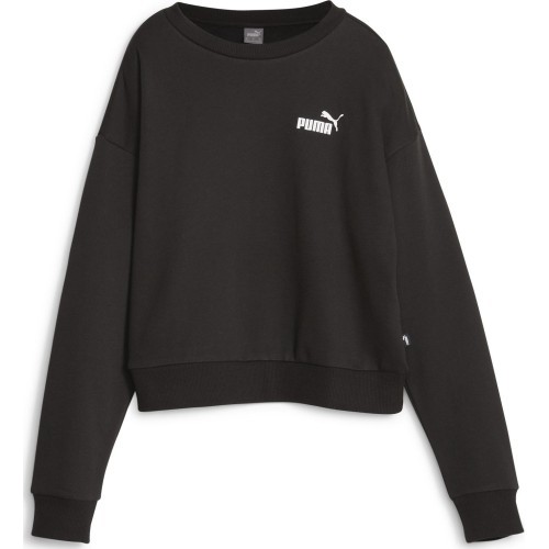 Женский свитшот Puma Ess+ Relaxed Crew FL чёрный 676801 01