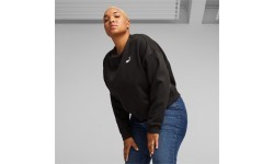 Puma Ess+ Relaxed Crew FL Women's Sweatshirt Black 676801 01