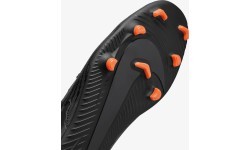 Мужские футбольные бутсы Nike Phantom GX Club FG/MG, чёрно-оранжевые, DD9483 010