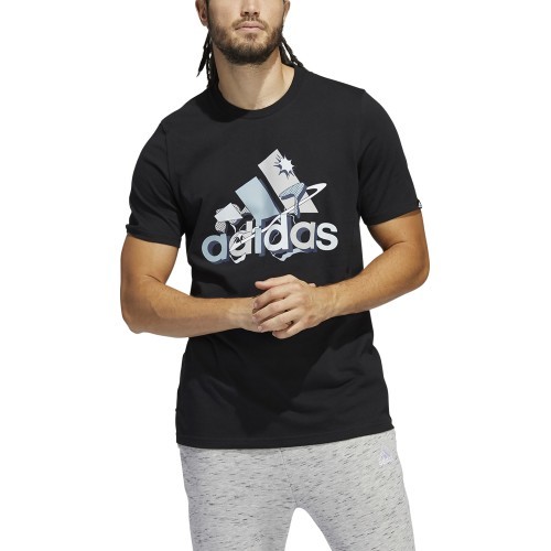 T-Shirt Adidas Fluid Sport Bos Graphic M, Black