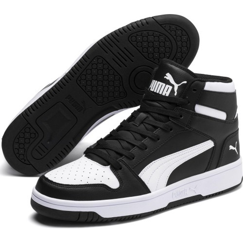 Puma Rebound LayUp SL Men's Shoes Black White 369573 01