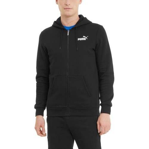 Puma Men's Sweatshirt Ess Small Logo FZ Black 586702 01