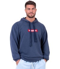 Vyriškas džemperis su kapišonu Nebbia Red Label 149 - Tamsiai mėlyna