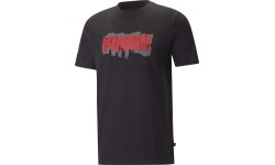 Puma Men's T-Shirt Graphics Puma Wording Black 674475 01