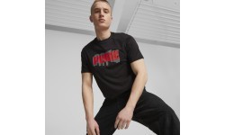 Puma Men's T-Shirt Graphics Puma Wording Black 674475 01