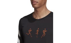 Adidas Marškinėliai Vyrams Conf Gfx Ls Black