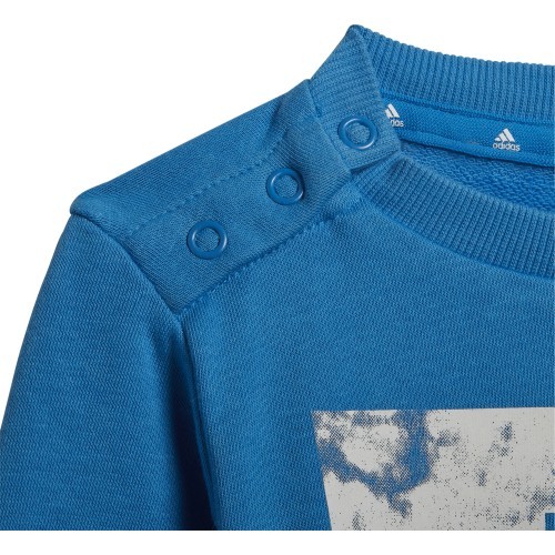 Adidas I Lin Ft Jog Kids' Tracksuit Grey Blue HF1910