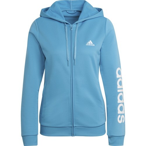 Adidas Sportinis Kostiumas Moterims W Lin Ft Ts Black Blue HD1696