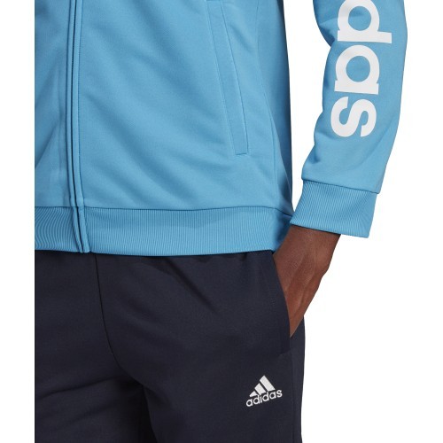 Adidas Sportinis Kostiumas Moterims W Lin Ft Ts Black Blue HD1696