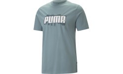Мужская футболка Puma Graphics Wording Tee зелёная 674475 84