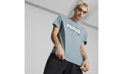 Мужская футболка Puma Graphics Wording Tee зелёная 674475 84