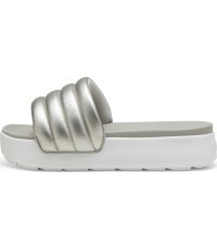 Женские шлёпанцы Puma Karmen Slide Puffy White Silver 395399 03