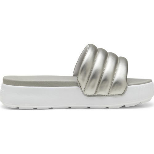 Женские шлёпанцы Puma Karmen Slide Puffy White Silver 395399 03