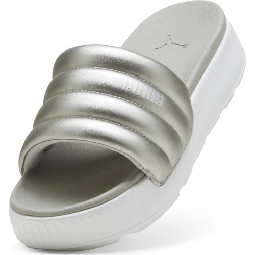 Puma Šlepetės Moterims Karmen Slide Puffy White Silver 395399 03