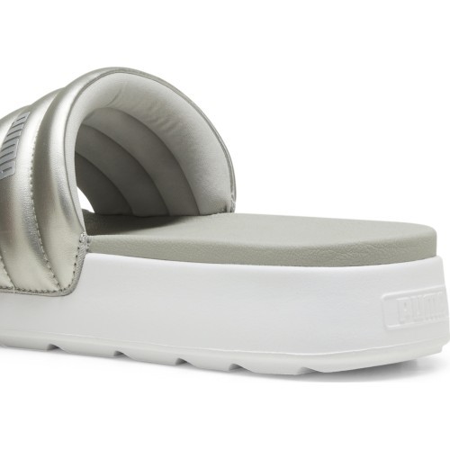 Puma Šlepetės Moterims Karmen Slide Puffy White Silver 395399 03