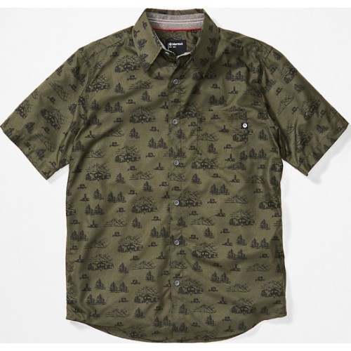 Men's shirt Marmot Syrocco SS - Žalia