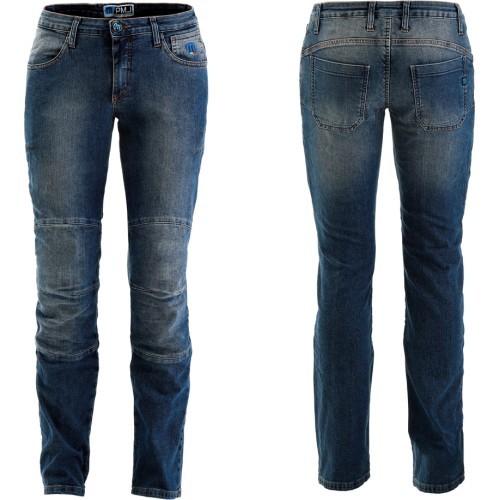 Женские мото-джинсы с защитой PMJ Carolina - Blue