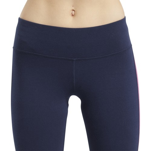 Reebok TE Linear Logo CT L Women's Leggings Blue Pink FU2180