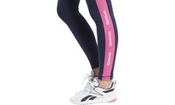 Reebok TE Linear Logo CT L Women's Leggings Blue Pink FU2180