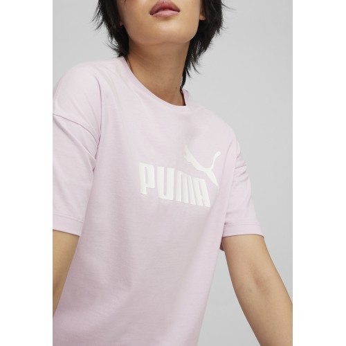Puma Ess Cropped Logo Women's Blouse Pink 586866 60