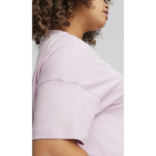 Женская блузка Puma Ess Cropped Logo розовая 586866 60