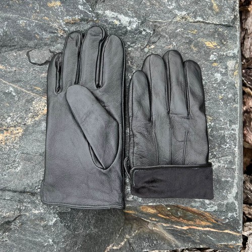 Prius Lux Genuine Leather Gloves for Men, Black 2050