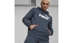 Puma Men's Ess Big Logo Hoodie Blue 586687 61