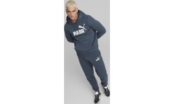 Мужская толстовка Puma Ess Big Logo Hoodie Blue 586687 61