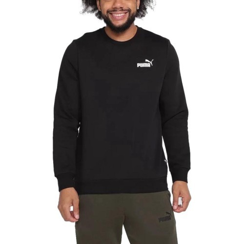 Puma Essentials Small Logo Crew Sweatshirt Men's Black 586682 01