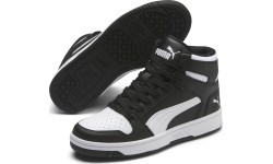 Кроссовки подростковые Puma Rebound Layu SL Jr, чёрно-белые, 370486 01
