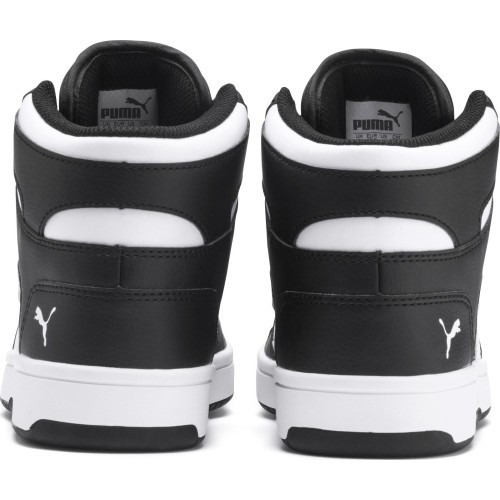 Кроссовки подростковые Puma Rebound Layu SL Jr, чёрно-белые, 370486 01