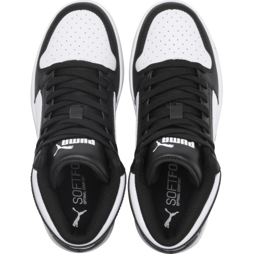 Puma Rebound Layu SL Jr Junior Sneakers Black White 370486 01