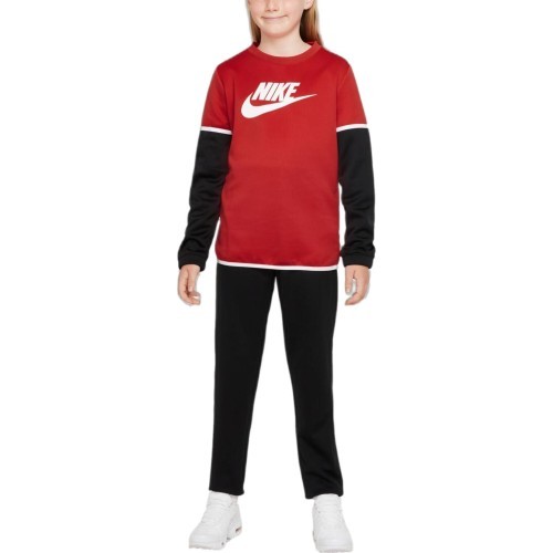 Nike Tracksuit for Teens K NSW Poly Futura Black Red DM8084 657