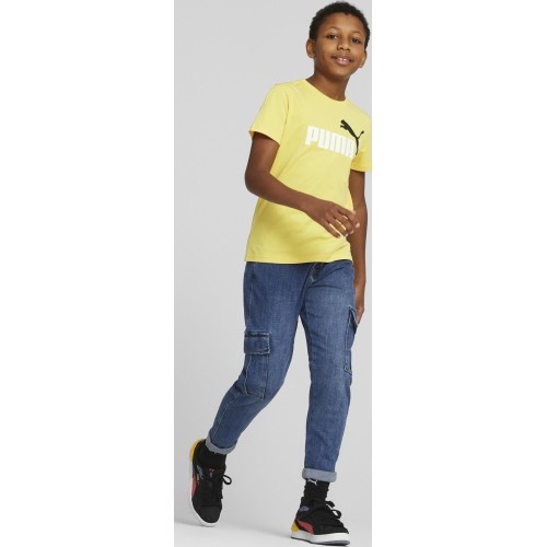 Puma Marškinėliai Paaugliams Ess+ 2 Col Logo Tee Yellow 586985 45