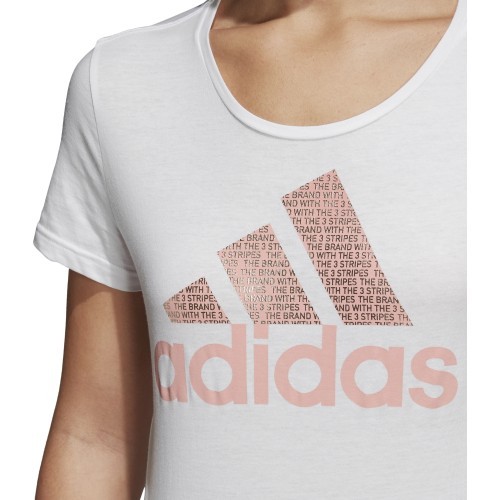 Adidas Shirt Foil Text Bos White CV4562