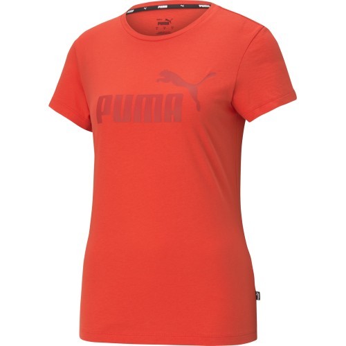 Puma Ess Logo Tee Women's Shirt Red