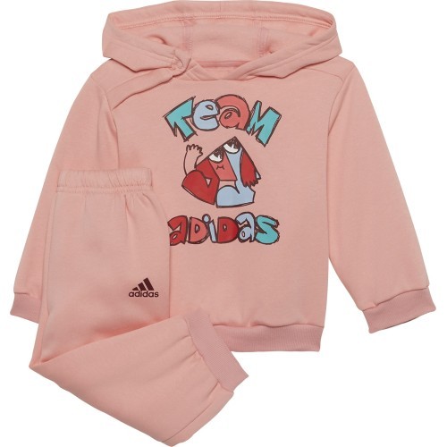 Adidas I Over Jog FL Kids' Tracksuit, Pink H65815