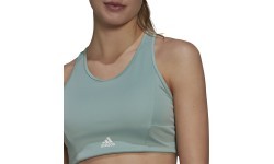 Спортивный бюстгальтер женский Adidas W 3S BT зелёный GM7167