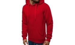 J.Style Fleece Red Men's Sweatshirt 68B2009-18