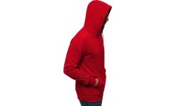 J.Style Fleece Red Men's Sweatshirt 68B2009-18