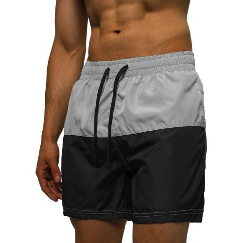J.Style Men's Swim Shorts Grey Black HM065