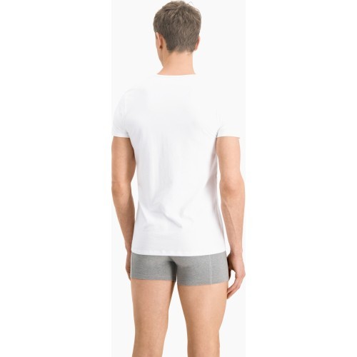 Puma Men's T-Shirt Basic 2p V-N White