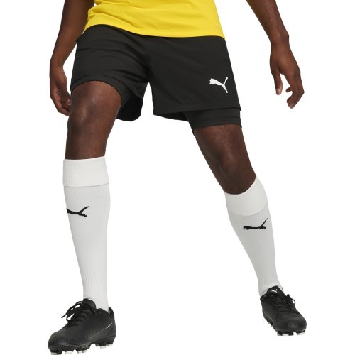 Футбольные шорты Puma TeamGoal 2in1, чёрные 658774 03