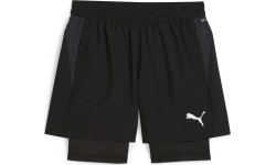 Футбольные шорты Puma TeamGoal 2in1, чёрные 658774 03