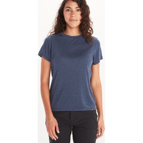 Moteriški marškinėliai Marmot Women's Switchback Short Sleeve - Mėlyna