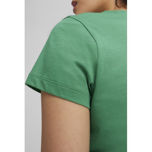 Женская футболка Puma ESS+ Script Tee, зелёная, 679315 86