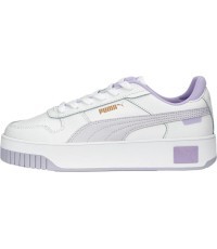 Puma Carina Street Women's Shoes White Olive 389390 07