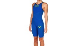 Women’s Competition Swimsuit Arena W Carbon AIR² Open Back, Blue - 853