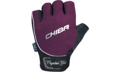 Chiba 40928 Lady Crystal Gel Fitness Gloves (Purple)