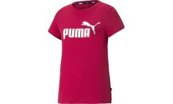 Puma Women's Blouse Ess Logo Tee Bordeaux 586775 33
